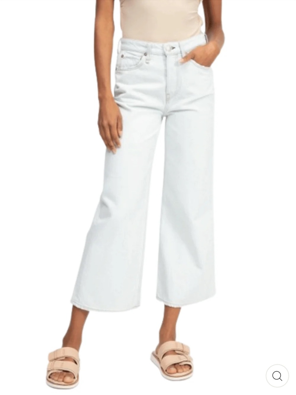 Rag & Bone Maya High rise ankle Wide Leg Light blue Jeans size 31